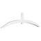 Ekena Millwork Archdale Architectural Grade PVC Gable Bracket, 84"W x 21"H x 2"D x 4"F, 6/12 Pitch GBP084X21X0204ARC00 - alternate 1